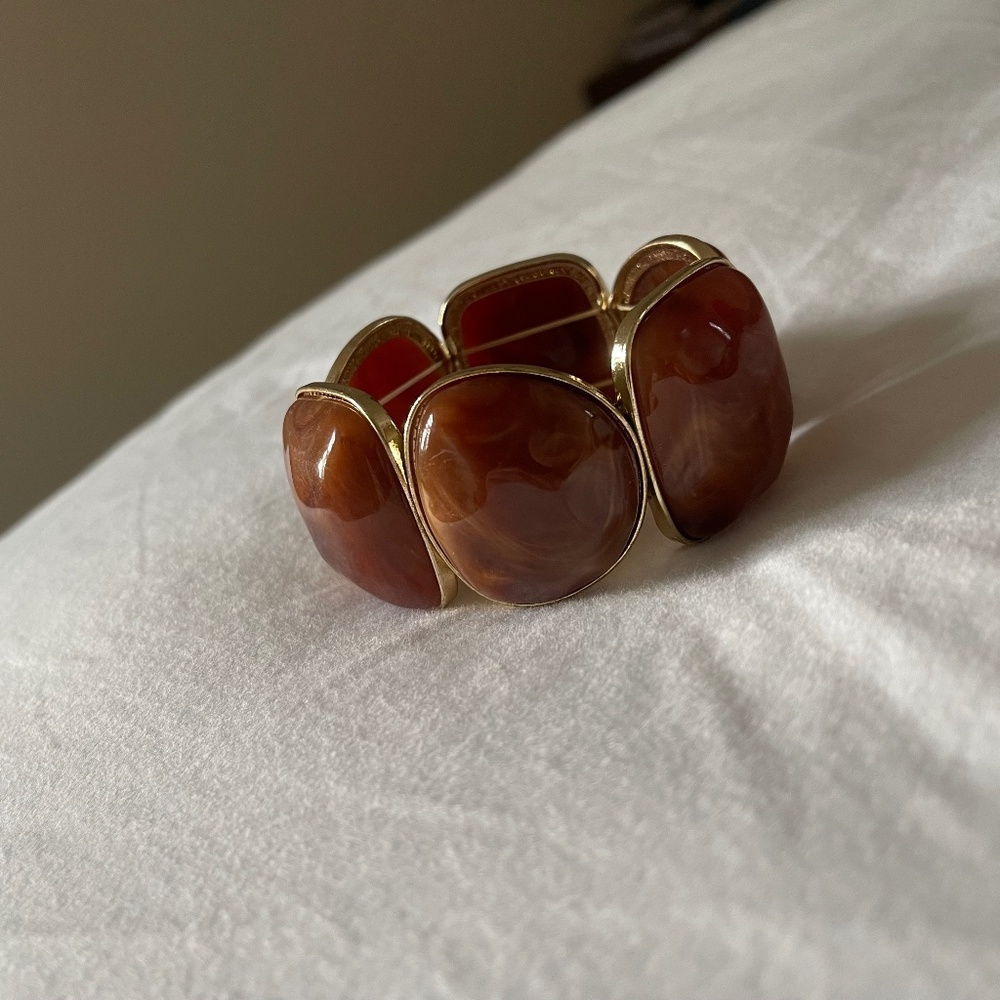 Brown  Tortoise Chunky Bracelet